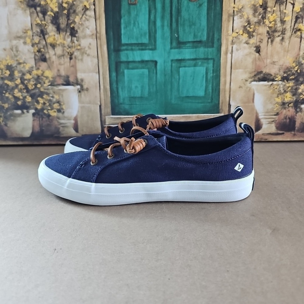 Sperry Women's Crest Vibe | Linen Navy | Size 8.5 STS98642